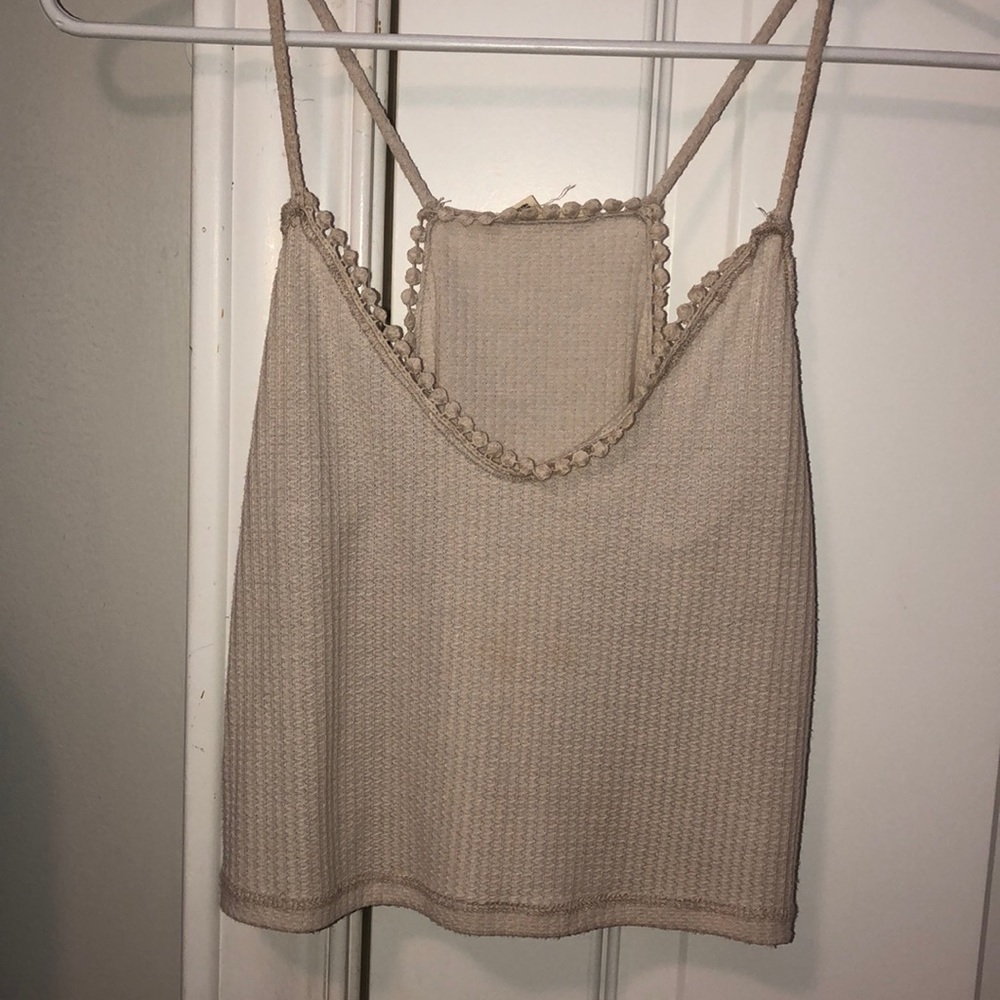 Tan crop top